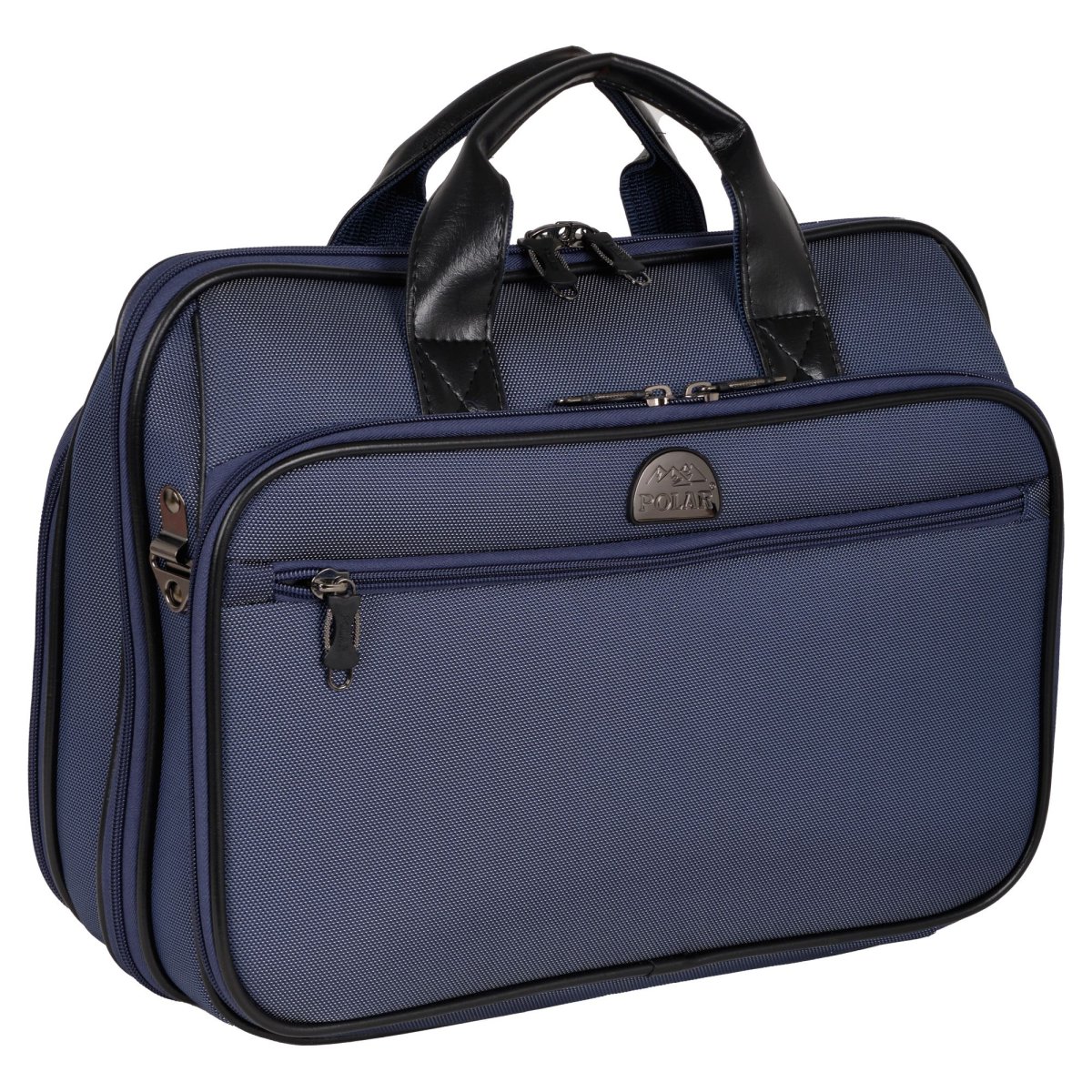 7047 (синий) малый портфель текстиль (Синий/40*28*13/полиэстер/1,05 кг/15 литров/Polar)