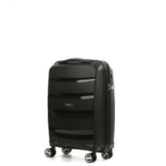 EN7520-20-2 (FABRETTI) Чемодан 4-х колесный 100% полипропилен (черный/39*55*20/полипропилен/S/FABRETTI)