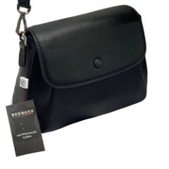 2001К Сумка женская натуральная кожа (black) (Черный/22,5*17*8/натуральная кожа/Redmond)