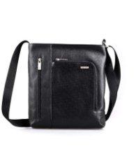 41590 Сумка TEODOR SPORT кожа перфорированная черный (Черный/24*28*4,5/натуральная кожа/R.Blake)