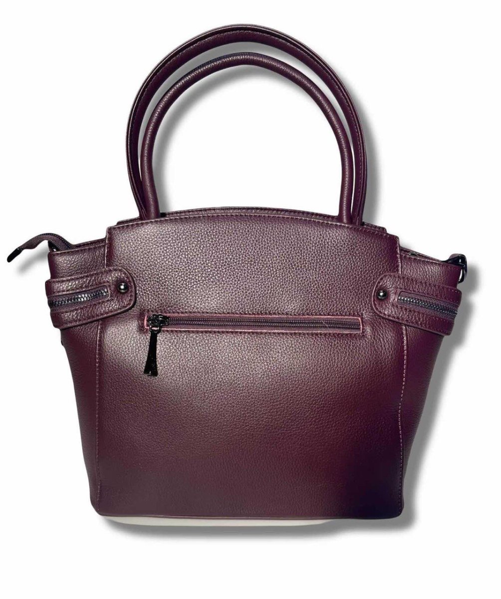 155К Сумка женская натуральная кожа (бордовый) (Бордовый/36*27*12/натуральная кожа/Redmond)