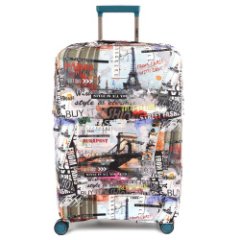 W1051-M FABRETTI Чехол для чемодана  92%полиэстер 8%спандекс (Коричневый/M/полиэстер/спандекс/FABRETTI)