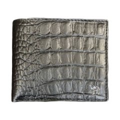 41109 Портмоне без хлястика Премиум аллигатор (черный) (черный/натуральная кожа/Dimanche)
