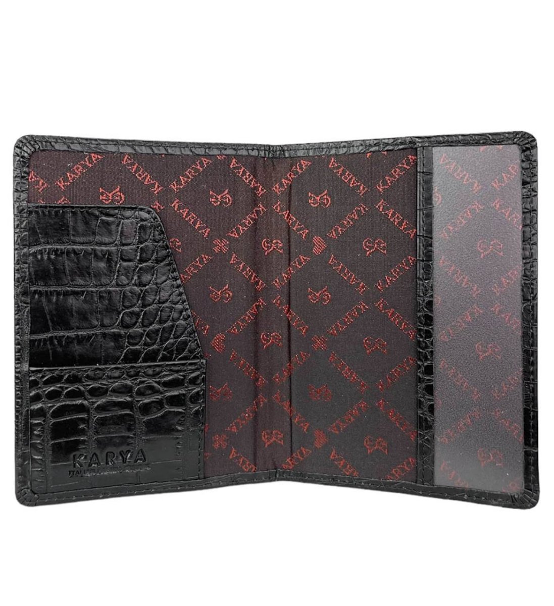 092-53 Обложка для паспорта натуральная кожа KARYA (Черный/10*14*0,2/натуральная кожа/KARYA)