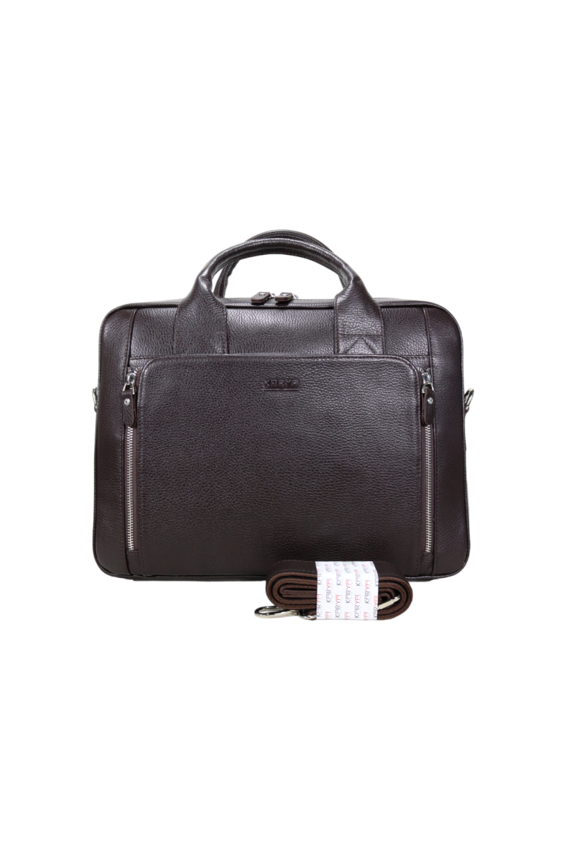 0261-04 Сумка натуральная кожа KARYA (Коричневый/39*30*7/натуральная кожа/KARYA)