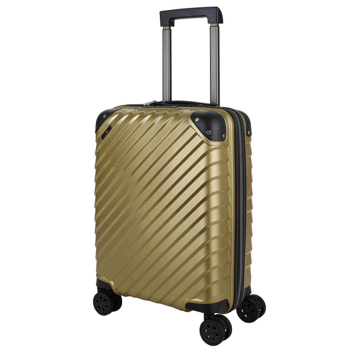 41H-033-420 Чемодан 4-х колесный (Золотой/39*55*20/полипропилен/S/2,5 кг/37 литров/Eberhart)