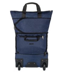 М-40-1 Сумка на колесах катионик синий (синий/34*47*17/62/полиэстер/NTL Continent)