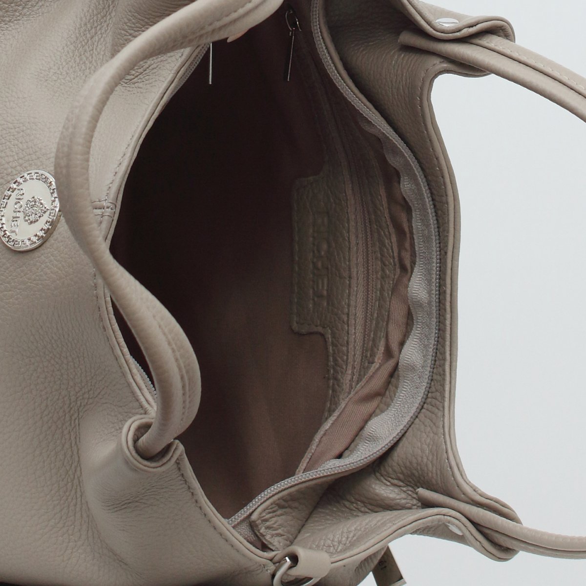 2421LN Сумка женская Бежевый (Бежевый/30*20*12/натуральная кожа/Richet)