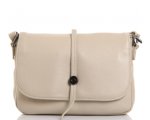 015К Сумка женская натуральная кожа milk (Бежевый/натуральная кожа/Redmond)