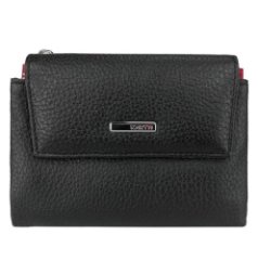 1205-45/46 Портмоне женское натуральная кожа KARYA (Черный/красный/13*9*1,5/натуральная кожа/KARYA)