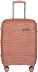 PP-802 Чемодан розовое золото L (Розовый/45*68*27/полипропилен/L/4,0 кг/Across)