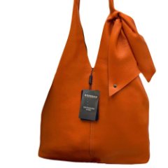 860К Сумка женская натуральная кожа (orange) (Оранжевый)