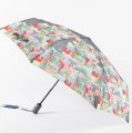 RT-43916 Зонт женский, 3 сл., полный автомат,пласт.прямая (мультиколор/8-56/эпонж/Russian Look)