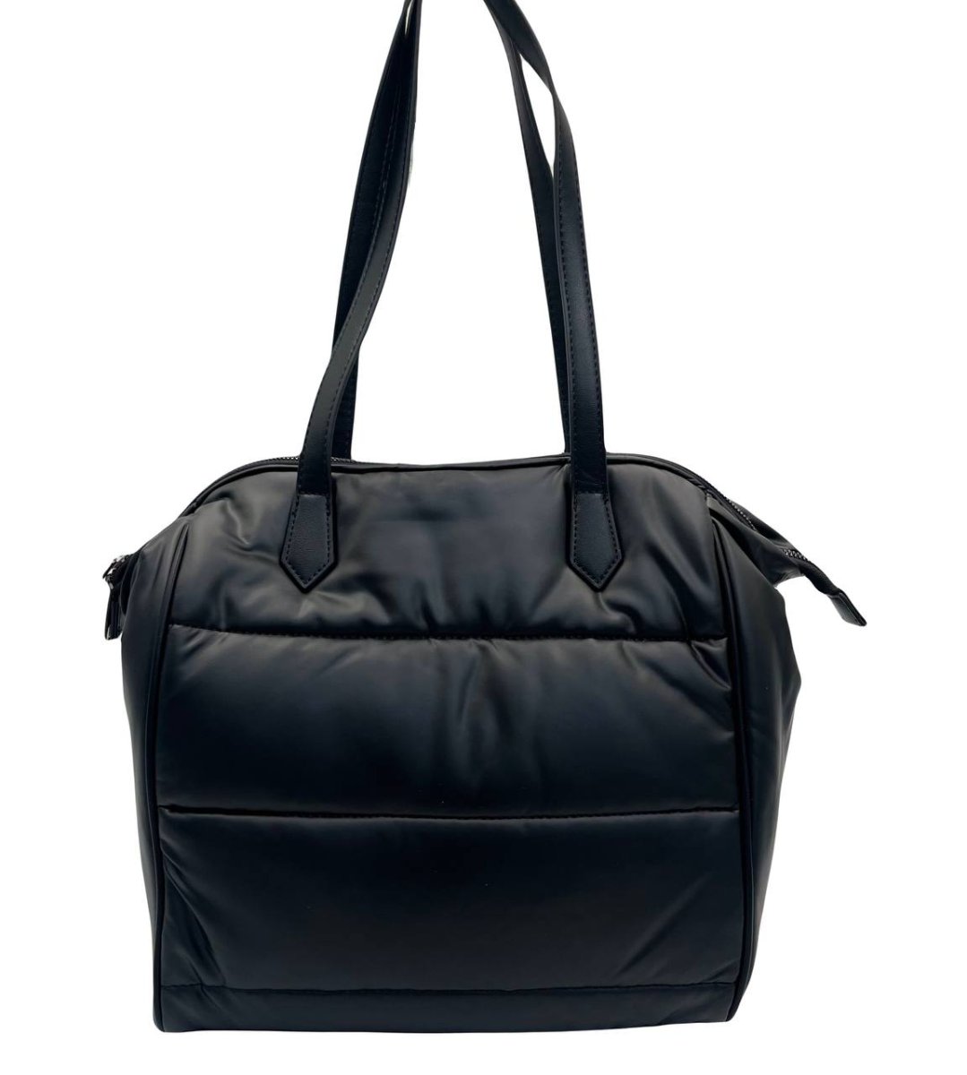 HL 41-183113 Сумка женская нейлон/экокожа (чёрный) (Черный/31*31*9/нейлон/экокожа/Hogerland)