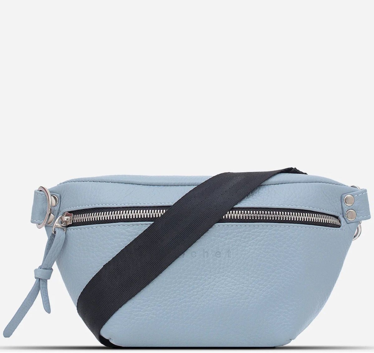 2476LN Сумка женская поясная Голубой (Голубой/натуральная кожа/Richet)