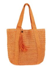 HL 64-012114 Сумка пляжная целлюлоза (оранжевый) (оранжевый/39*39*2/целлюлоза/Hogerland)