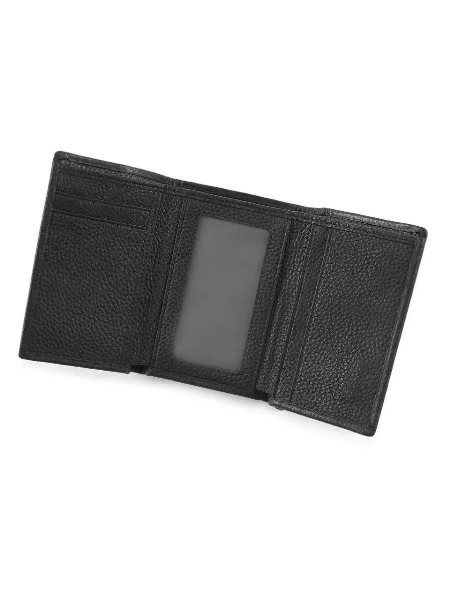 51-369-11-2 Кошелек женский (чёрный) (Черный/12*9*3/натуральная кожа)