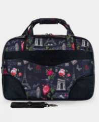 М-504 Саквояж дизайн париж (Фиолетовый/44*30*21/полиэстер)