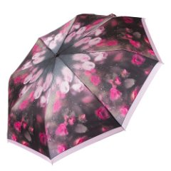 UFS0074-5 Зонт жен. Fabretti, автомат, 3 сложения, сатин (Розовый/58*8/полиэстер/FABRETTI)