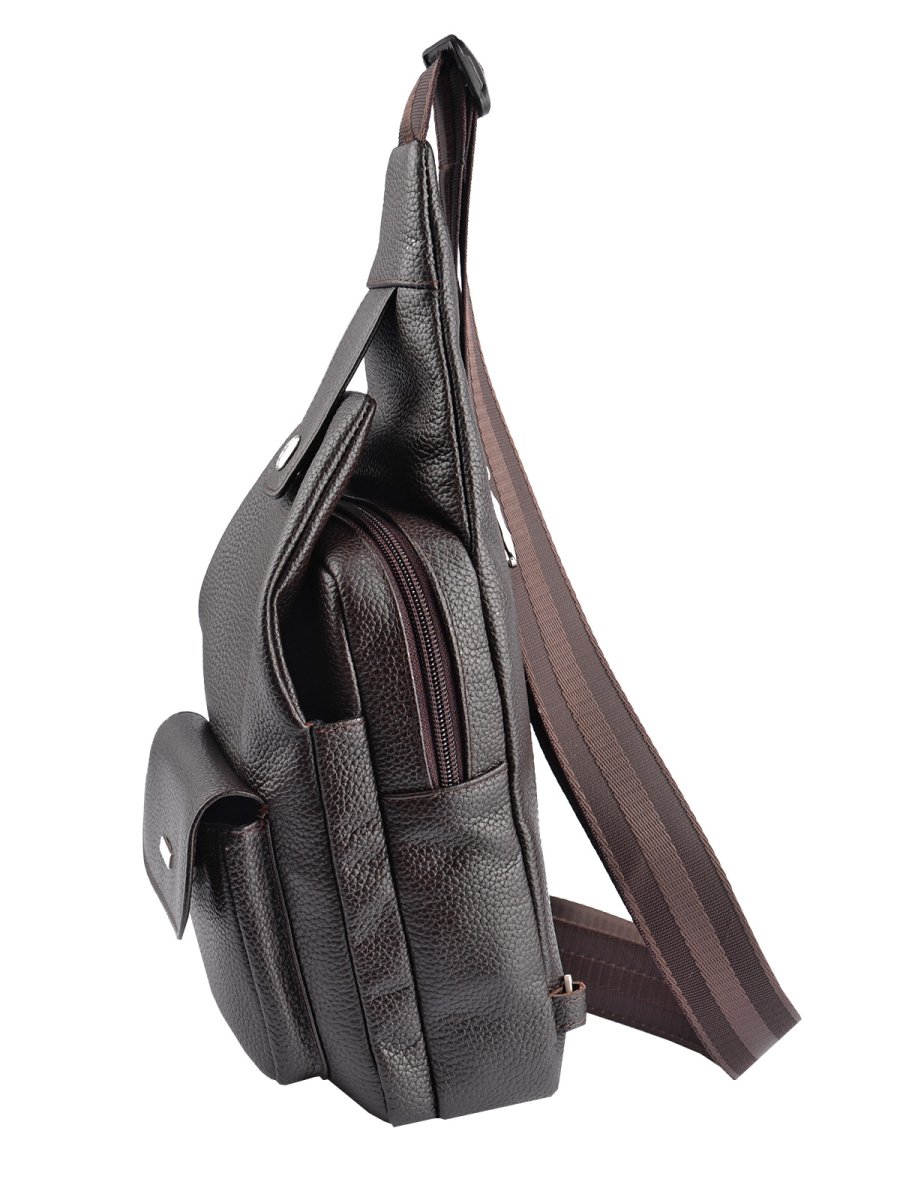 75832 Рюкзак АЛАН DENVER кожа шоколад	 (Коричневый/17*21*8/натуральная кожа/R.Blake)