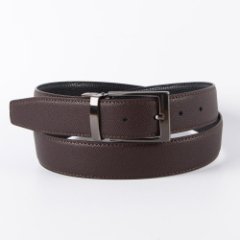 MLJJ3578-02/01 Ремень мужской (коричневый/черный) (Черный/коричневый/3,5*110-130/натуральная кожа/Jonas Hanway)