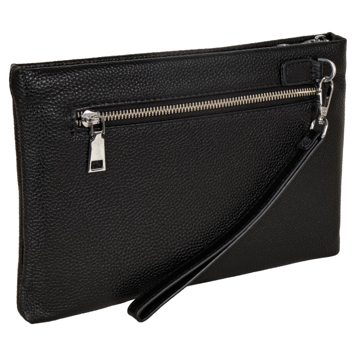 948 Сумка мужская натуральная кожа (черный) (черный/27*17*2/натуральная кожа/0,27 кг/0,9 литров/Polar)