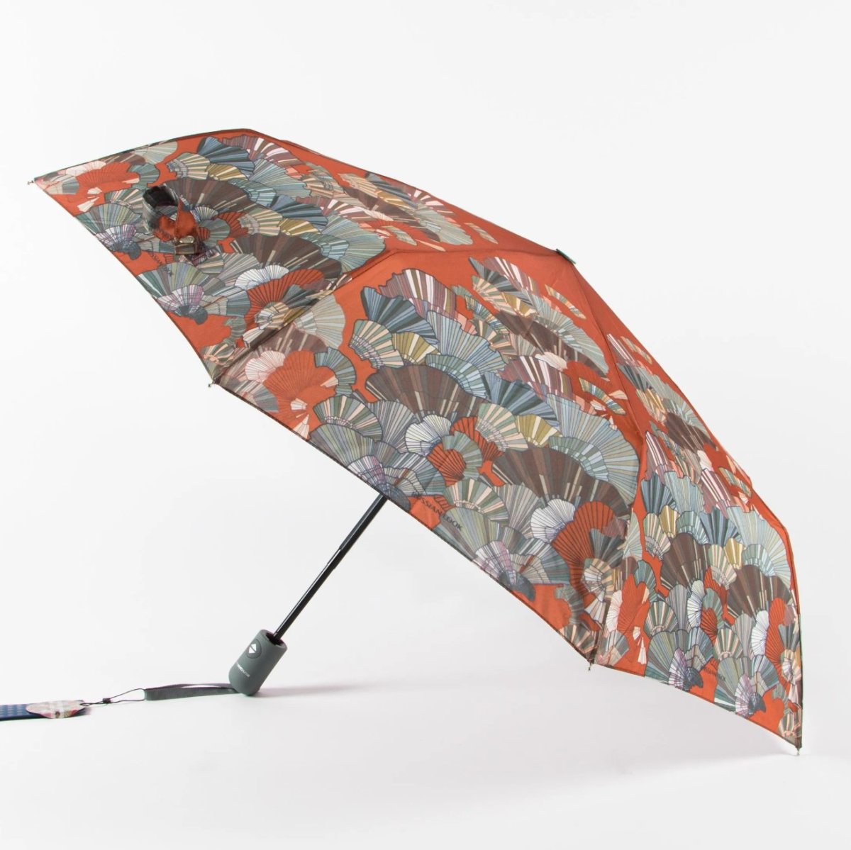 RT-43916 Зонт женский, 3 сл., полный автомат,пласт.прямая (мультиколор/8-56/эпонж/Russian Look)