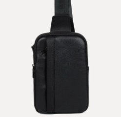 HL 21-614110 Сумка мужская натуральная кожа (чёрный) (Черный/25*16*5/натуральная кожа/Hogerland)