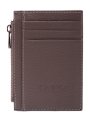 0042-51 Картхолдер натуральная кожа KARYA (Бежевый тёмный/12*8*0,5/натуральная кожа/KARYA)