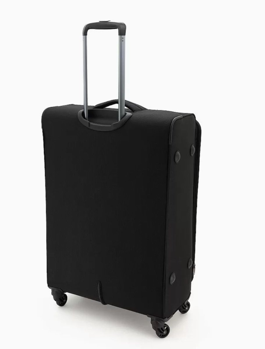 28A-001-428 Чемодан 4-х колесный (Черный/48,5*79*30,5/35/полиэстер/L/3,5 кг/117 литров)