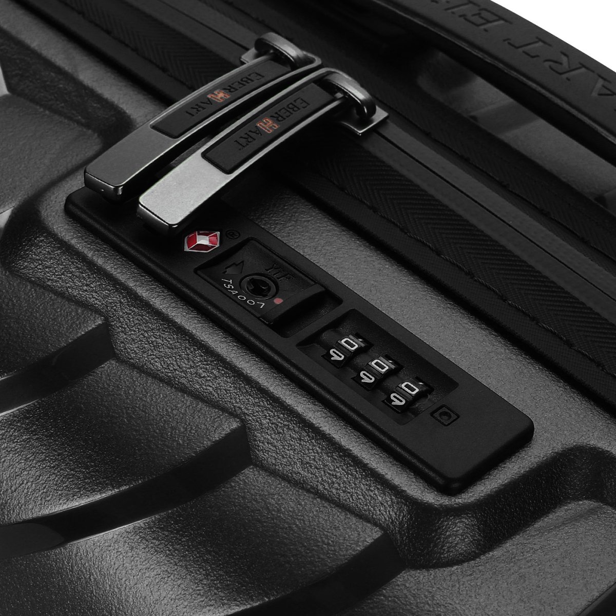 41H-001-424 Чемодан 4-х колесный (черный/45*68*26/полипропилен/M/3,4 кг/Eberhart)