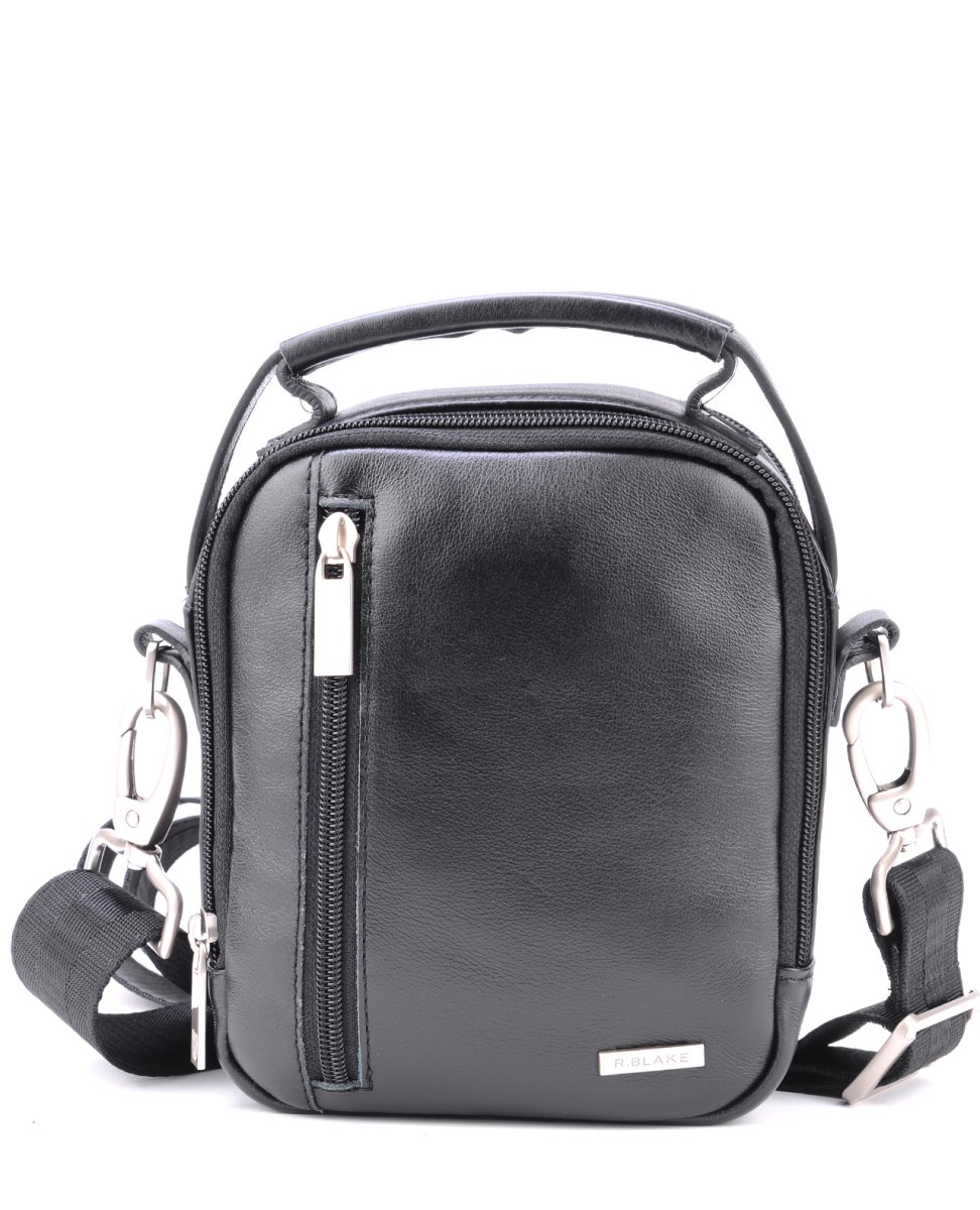 52147 Сумка BENJAMIN BLACK кожа черный (Черный/14*17*8/натуральная кожа/R.Blake)