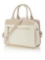 3859 Сумка женская бежевый/белый (Бежевый/белый/30*22*12/Экокожа/Redmond)