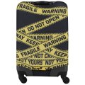 EBH690-M Чехол для чемоданов Warning Tape (чёрный/жёлтый/M/полиэстер/Eberhart)
