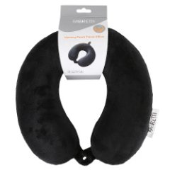 57818-2 FABRETTI Подушка дорожная полиэстер (черный/31*29*10/полиэстер/FABRETTI)