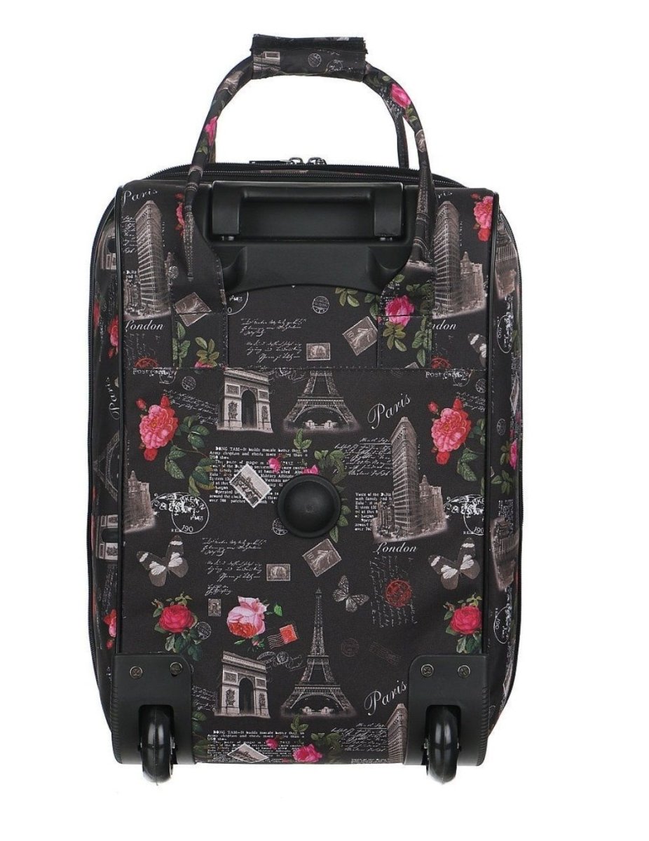 М-7318 Сумка на колесах дизайн париж (фиолетовый/47*29*22/полиэстер/NTL Continent)