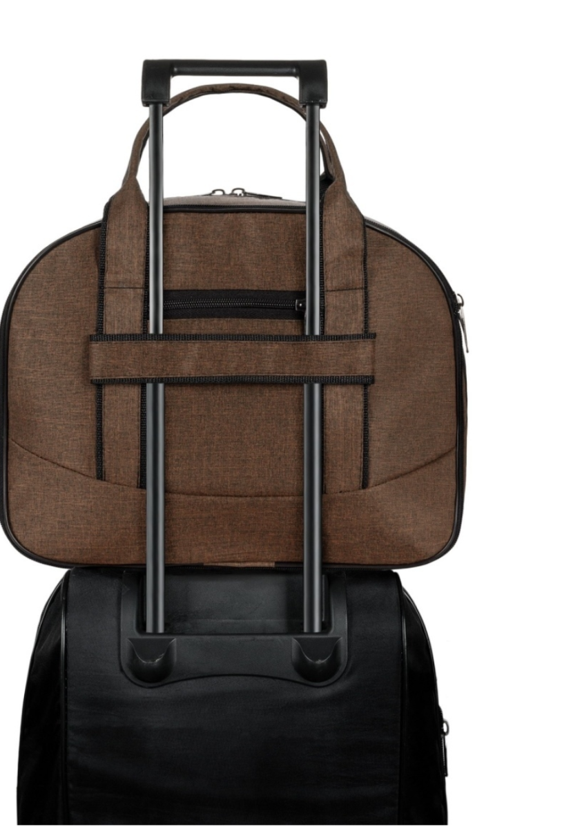 М-08р-1 Саквояж катионик коричневый (Коричневый/36*30*22/полиэстер/NTL Continent)