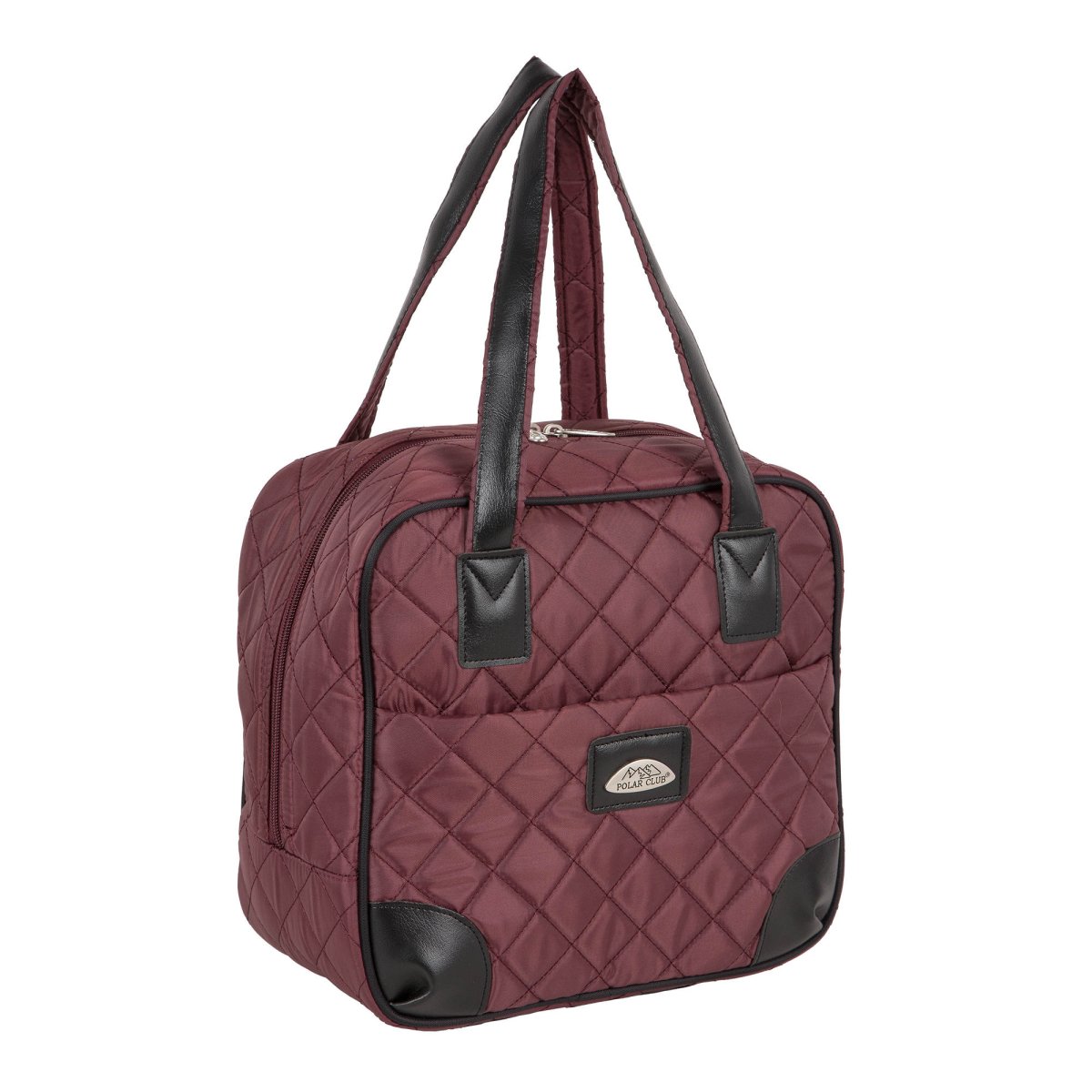 П7101-14 (бордо) Бьюти-Кейс из стежки (Бордовый/33*30*18/полиэстер)