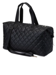 501-10306 Сумка дорожная черный+стежка+ромбы малые (иск.кожа) (черный/экокожа/KATY NIKOLAEVA)