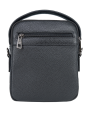 102-81744-1 Сумка мужская кожа Пеллекон (черный/17*20*8,5/натуральная кожа/PELLECON)