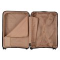 РР823 (4-ой) Camel (28) пластик PP (полипропилен) чемодан большой (Бежевый/48*75*28/полипропилен/L/4,5 кг/91 литр/Polar)