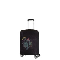 W1026-M (FABRETTI) Чехол для чемодана 92%полиэстер 8%спандекс (черный/M/полиэстер/спандекс/FABRETTI)