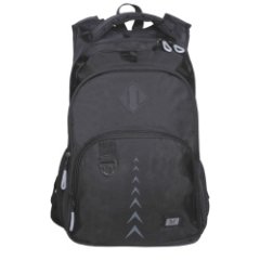 F502 черно-серый Молодежный рюкзак MERLIN  (Черный/серый/30*43*18/полиэстер/MERLIN)