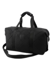 401-30303 Сумка спортивная дорожная черный+ромбы большие (Dewspo) (черный/текстиль/KATY NIKOLAEVA)