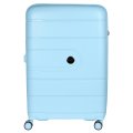EN9520-28-9 Чемодан 4-х колесный 100% полипропилен FABRETTI  (Голубой/51*77*31/полипропилен/L/FABRETTI)