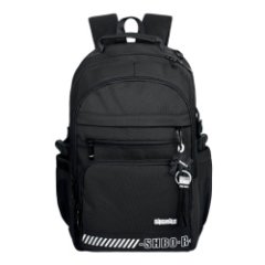 SH9026 черный Молодежный рюкзак MERLIN  (Черный/27*38*10/полиэстер/MERLIN)