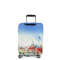 W1079-L FABRETTI Чехол для чемодана 92%полиэстер 8%спандекс (голубой/L/полиэстер/спандекс/FABRETTI)