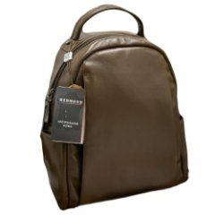 190К Рюкзак женский натуральная кожа (d khaki) (Хаки/26*30*13/натуральная кожа/Redmond)