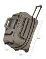 М-59 Сумка на колёсах дизайн гусиная лапка (Бежевый/56*33*35/полиэстер/78 литров/NTL Continent)