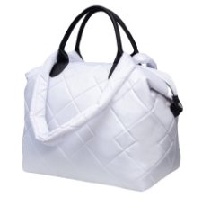 003-31403 Сумка спортивная дорожная белый+ромбы (Dewspo) (Белый/39*30*23/текстиль/KATY NIKOLAEVA)